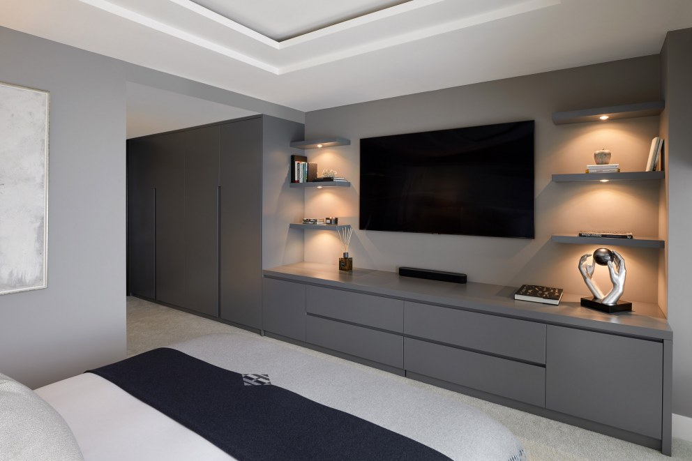 High Street Kensington Penthouse | Master Bedroom | Interior Designers